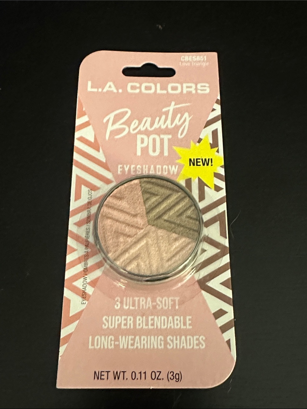 L.A. Colors Beauty Pot Eyeshadow - love triangle Pink Multi-Shade